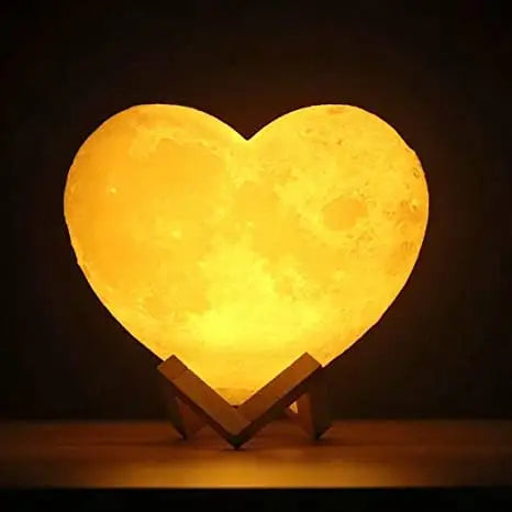 Moon lamp 3D Heart Shaped - Touch Control_0